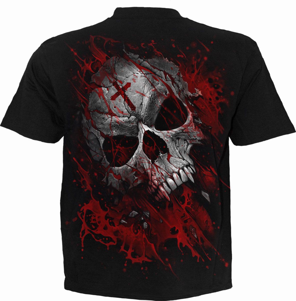 Spiral - PURE BLOOD Mens T-shirt - Black